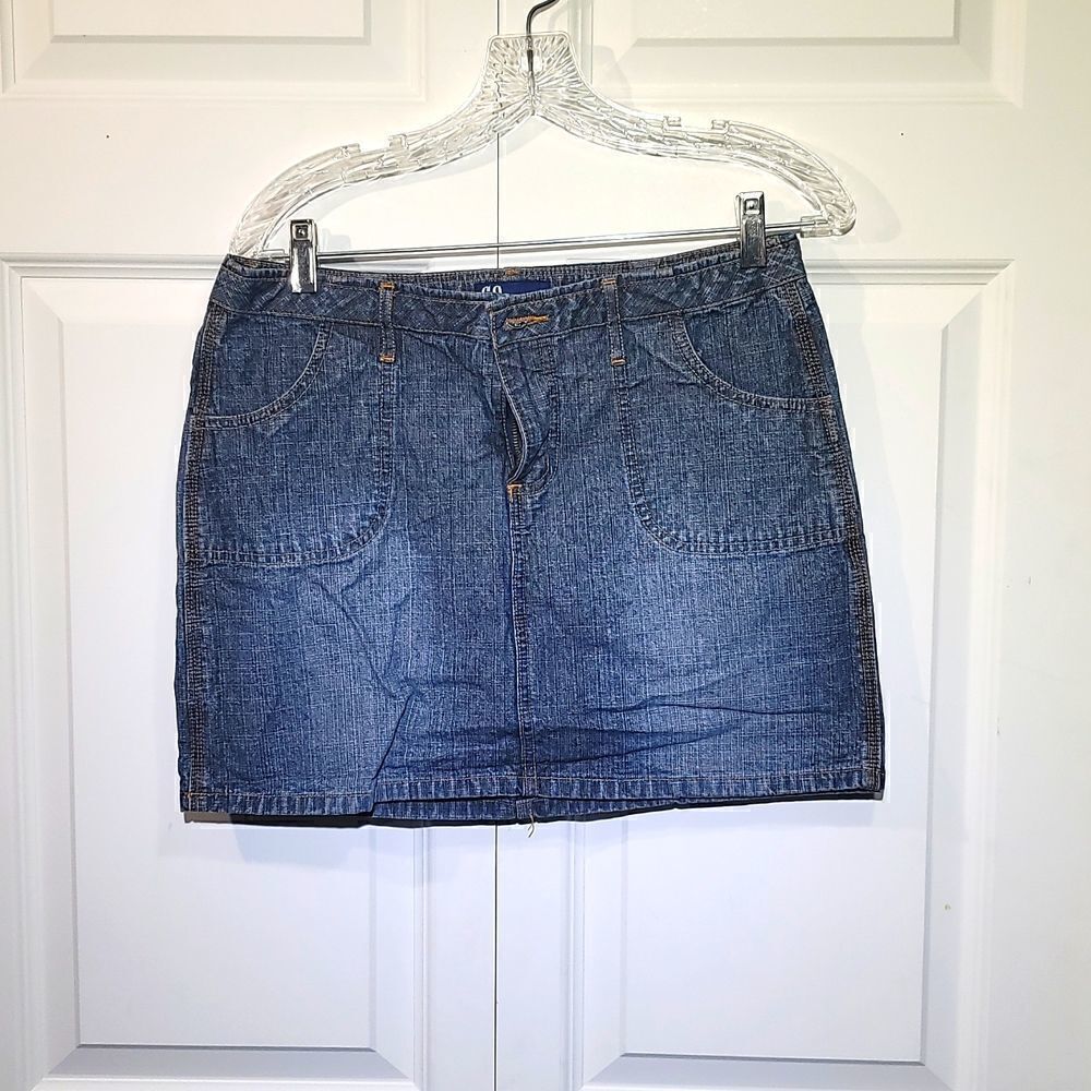 SO Women's Y2K Micro Mini Denim Skirt